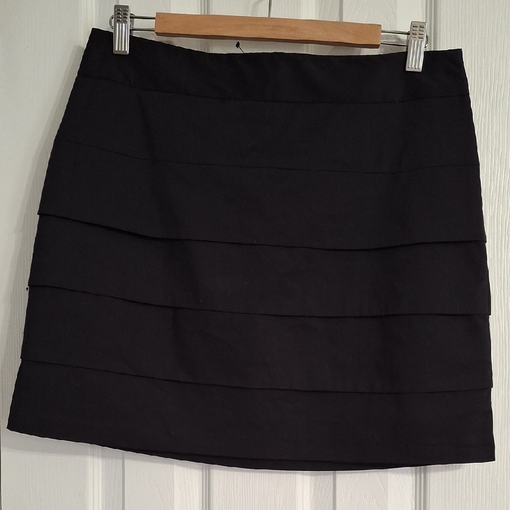 The Limited Black Tiered Mini Skirt
